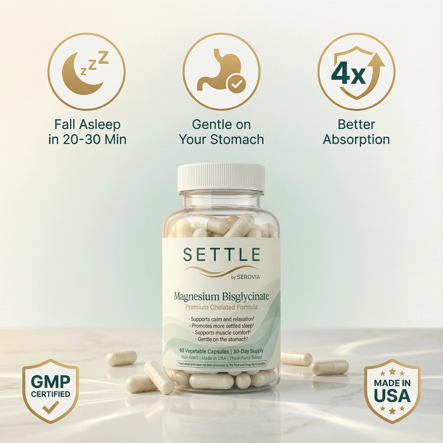 Settle Magnesium Bisglycinate-